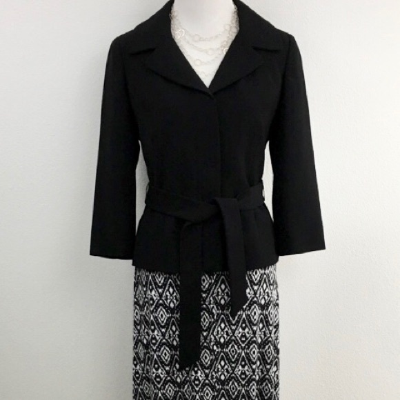 Loft | Black Textured Blazer Jacket - Picture 9 of 10